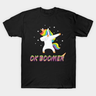 ok boomer unicorn T-Shirt